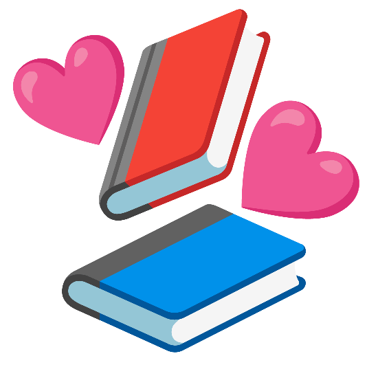 books revolving hearts