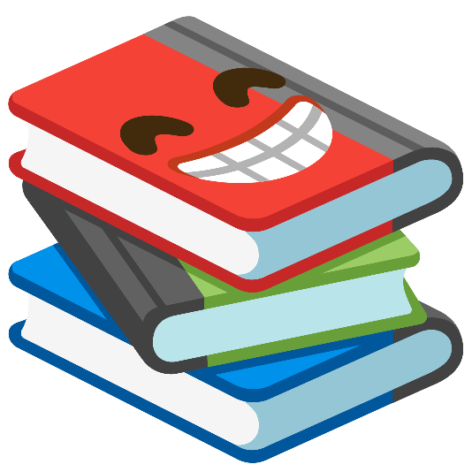 books grin