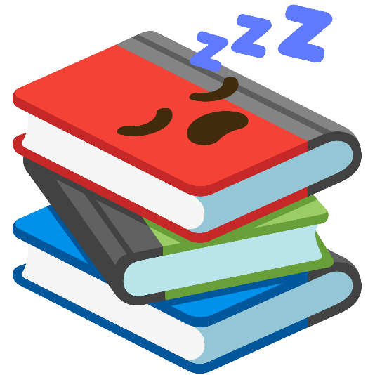 books sleeping
