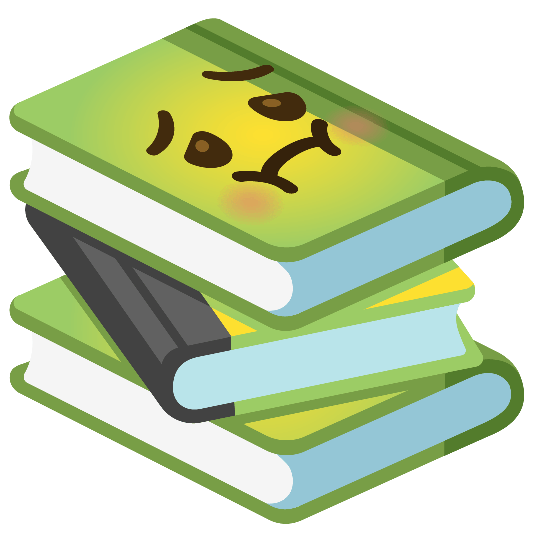 books nauseated face