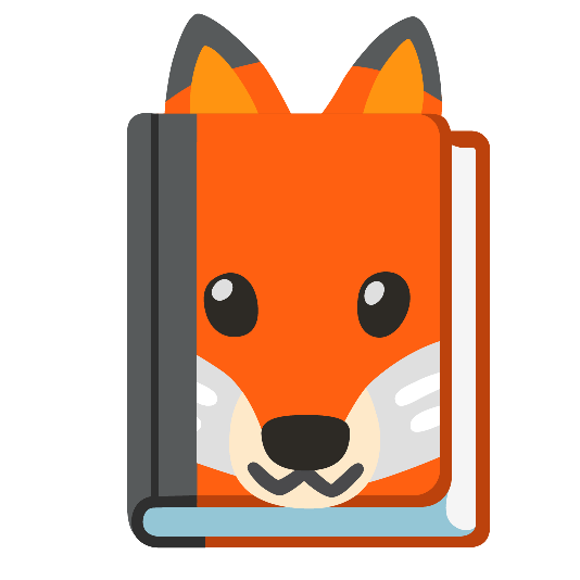 books fox face