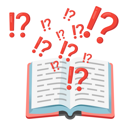 books interrobang