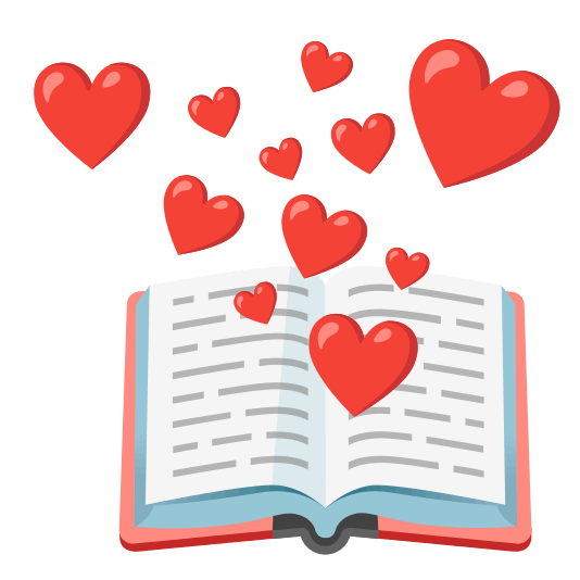 books heart