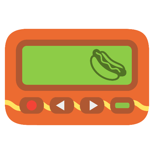 pager hotdog