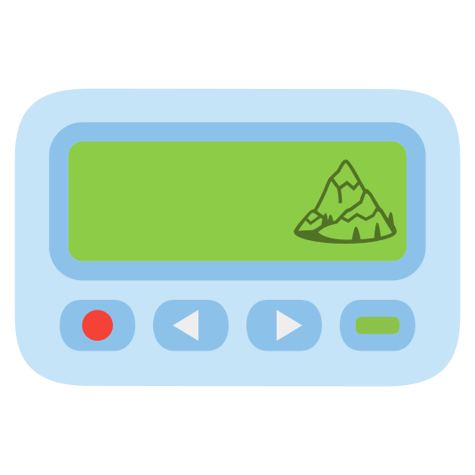 pager snow capped mountain