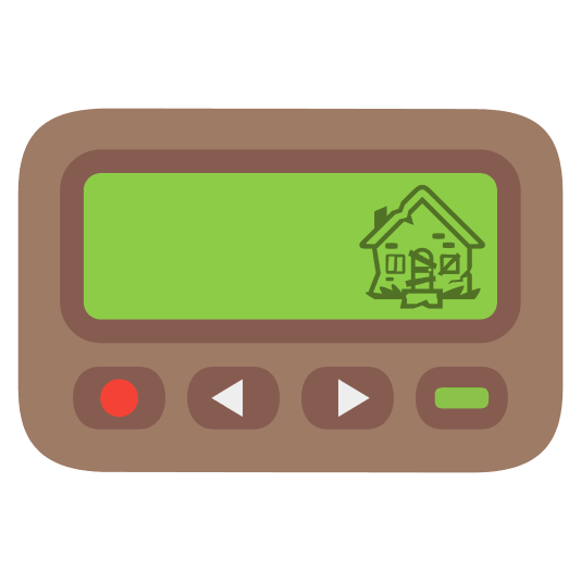 pager derelict house building