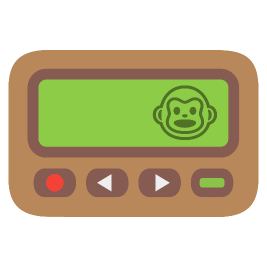 pager monkey face