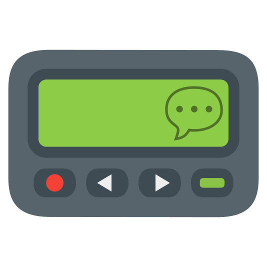 pager speech balloon