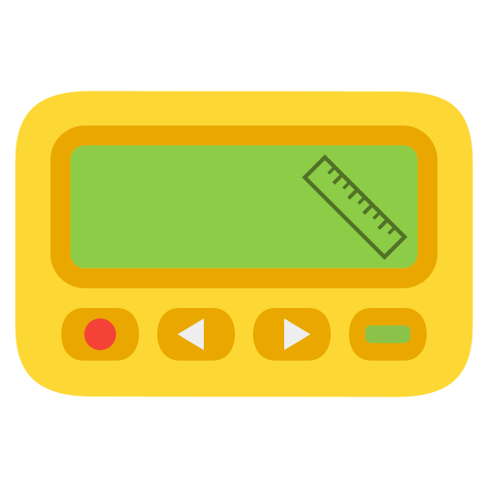 pager straight ruler