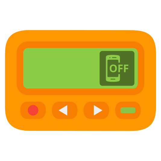 pager mobile phone off