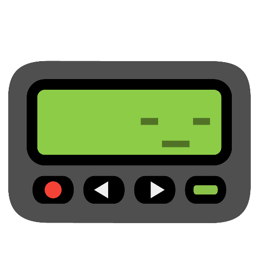 pager expressionless