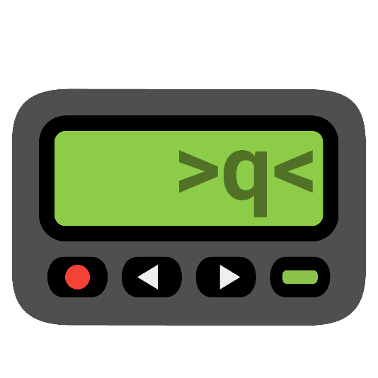 pager stuck out tongue closed eyes