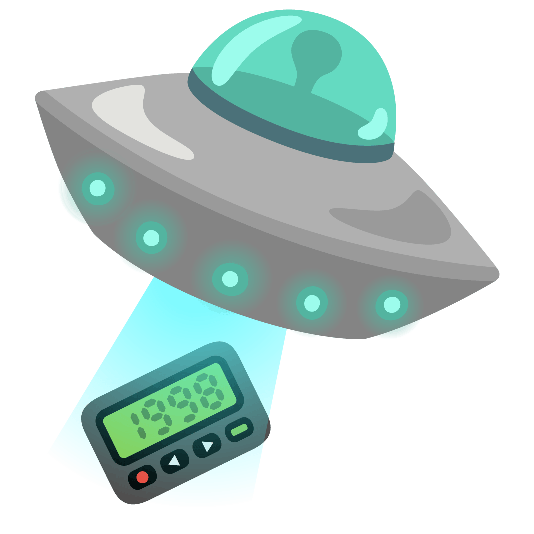 pager flying saucer