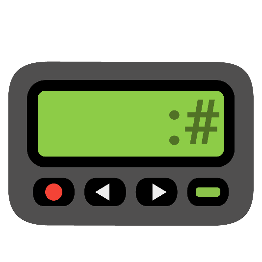 pager zipper mouth face