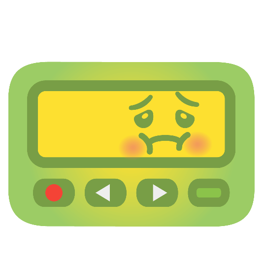 pager nauseated face