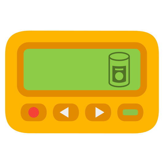 pager canned food