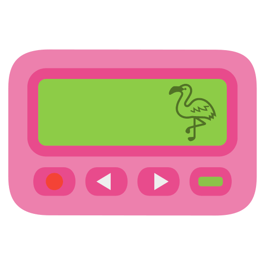 pager flamingo