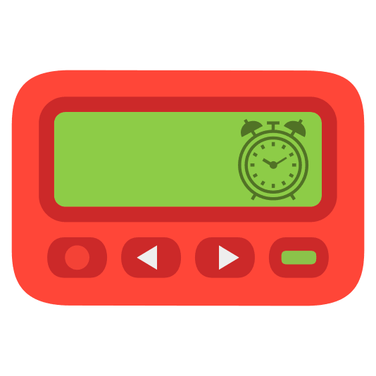 pager alarm clock