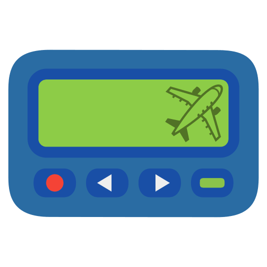 pager airplane