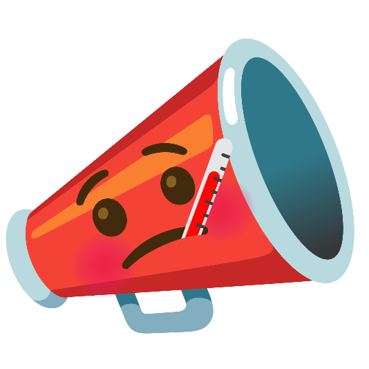 mega face with thermometer