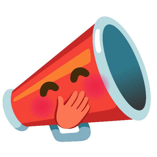 mega face with hand over mouth