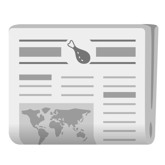 newspaper poultry leg