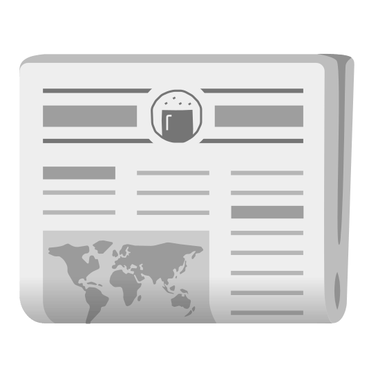 newspaper rice cracker