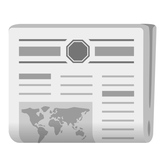 newspaper octagonal sign