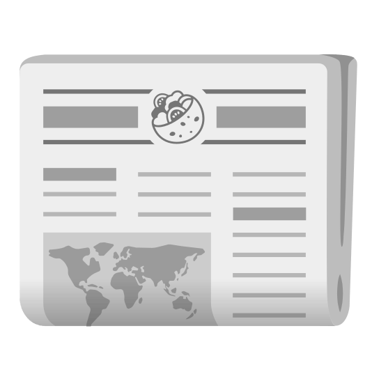 newspaper stuffed flatbread