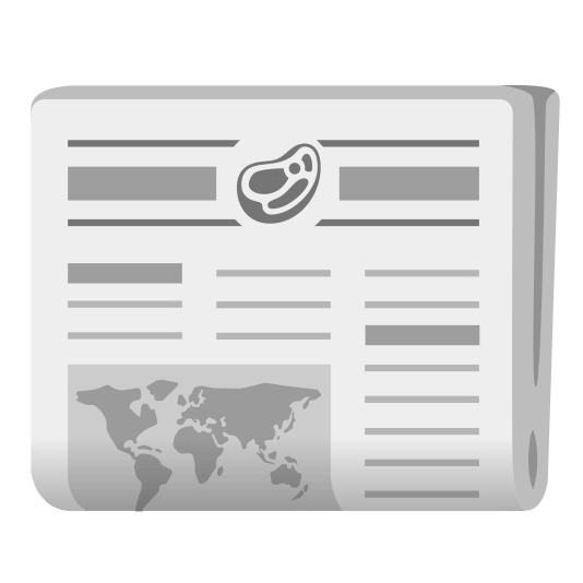 newspaper cut of meat