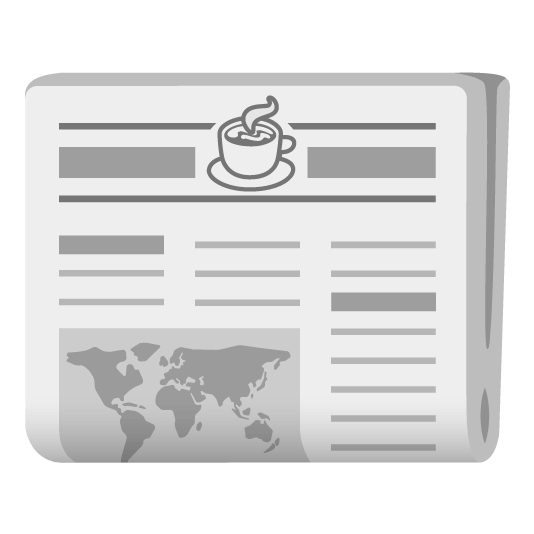 newspaper coffee
