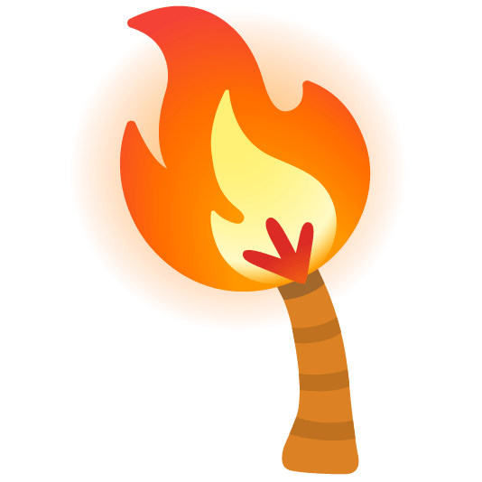 fire palm tree