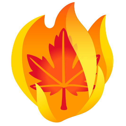 fire maple leaf
