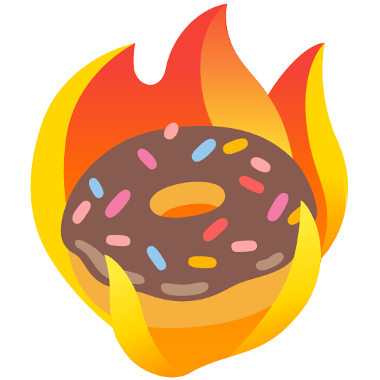 fire doughnut