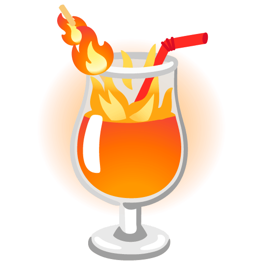 fire tropical drink