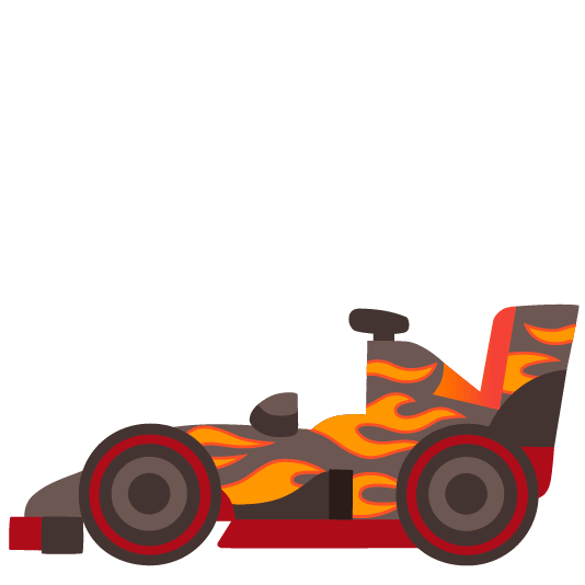 fire racing car