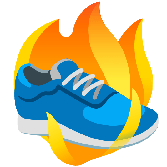 fire athletic shoe