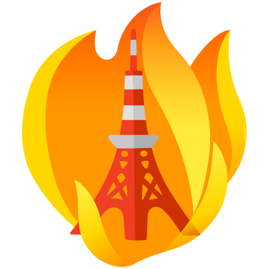 fire tokyo tower