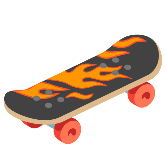 fire skateboard