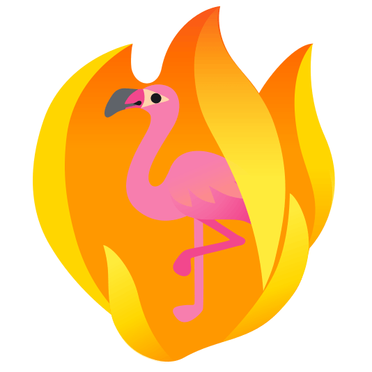 fire flamingo