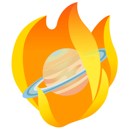 fire ringed planet