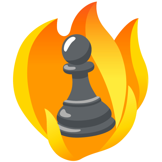 fire chess pawn
