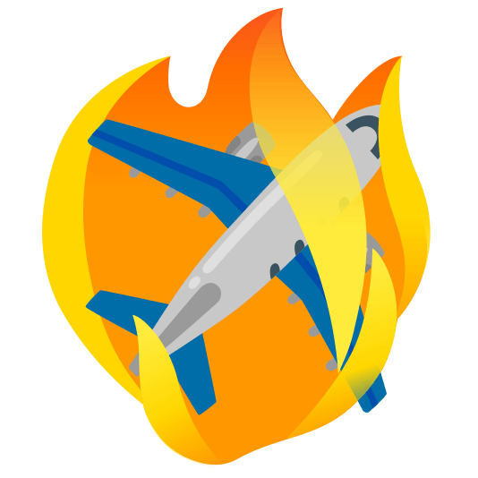 fire airplane