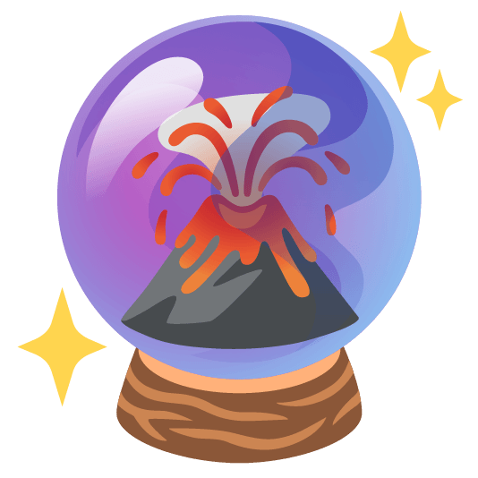 crystal ball volcano