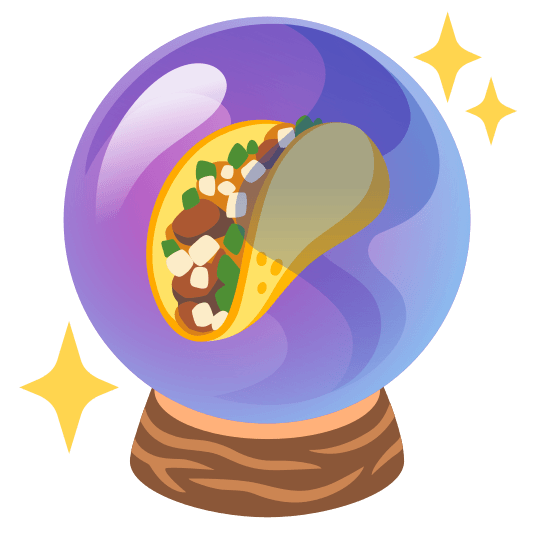 crystal ball taco