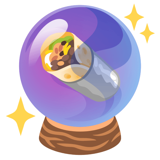 crystal ball burrito