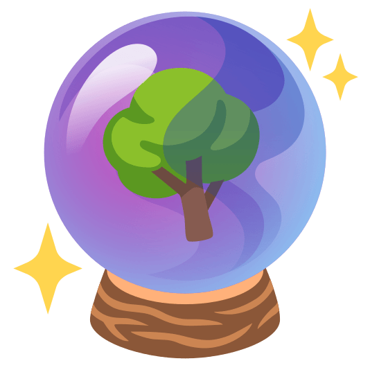 crystal ball deciduous tree