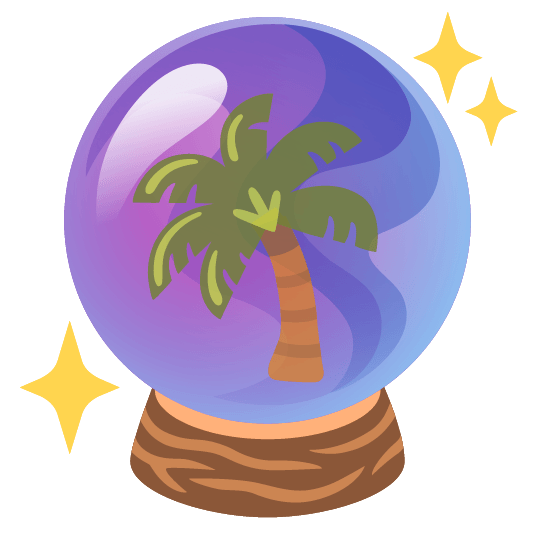 crystal ball palm tree
