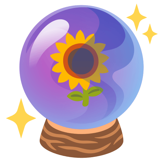 crystal ball sunflower