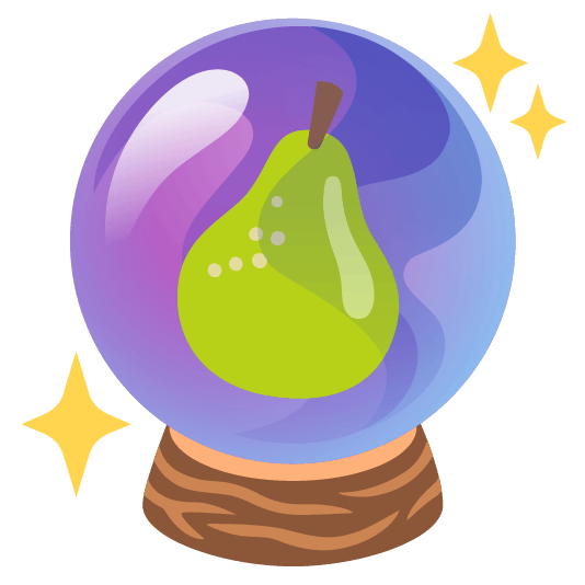 crystal ball pear